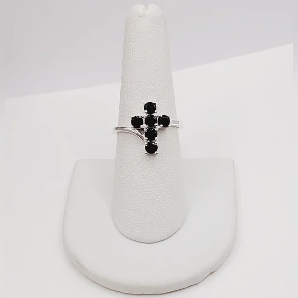 Black Cross Ring
